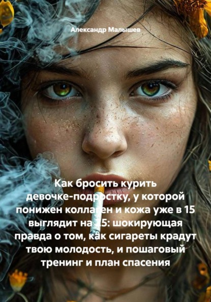 Скачать книгу Как бросить курить девочке-подростку, у которой понижен коллаген и кожа уже в 15 выглядит на 25: шокирующая правда о том, как сигареты крадут твою молодость, и пошаговый тренинг и план спасения