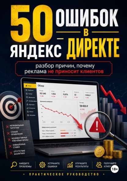 Скачать книгу 50 ошибок в Яндекс Директе