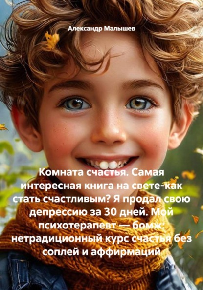Скачать книгу Комната счастья. Самая интересная книга на свете-как стать счастливым? Я продал свою депрессию за 30 дней. Мой психотерапевт — бомж: нетрадиционный курс счастья без соплей и аффирмаций