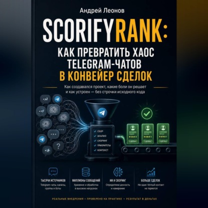 Скачать книгу ScorifyRank: как превратить хаос Telegram-чатов в конвейер сделок