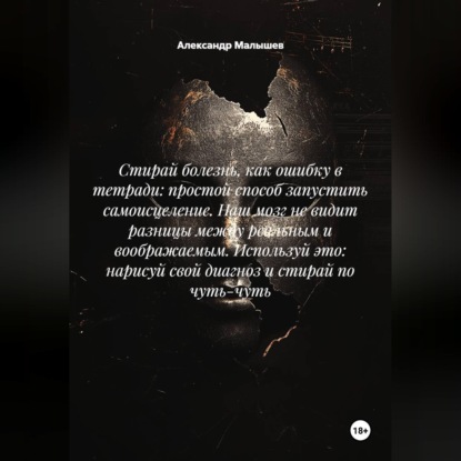 Скачать книгу Стирай болезнь, как ошибку в тетради: простой способ запустить самоисцеление. Наш мозг не видит разницы между реальным и воображаемым. Используй это: нарисуй свой диагноз и стирай по чуть-чуть