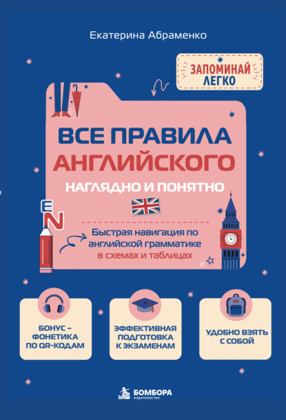 Скачать книгу Все правила английского наглядно и понятно. Быстрая навигация по английской грамматике в схемах и таблицах