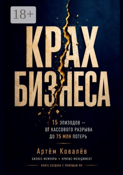 Скачать книгу Крах бизнеса. 15 эпизодов — от кассового разрыва до 75 млн потерь. Книга создана с помощью ИИ