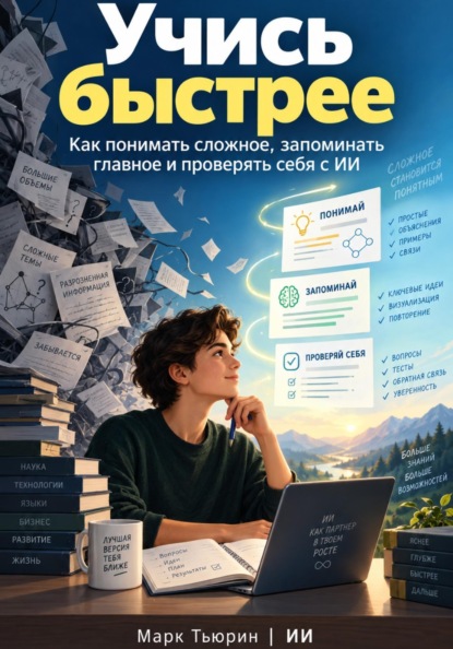 Скачать книгу Учись быстрее: Как понимать сложное, запоминать главное и проверять себя с ИИ