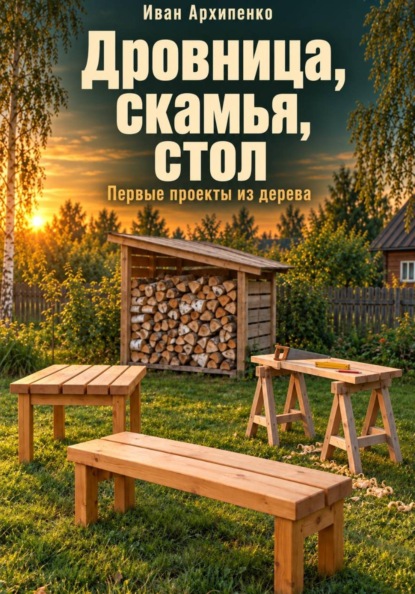 Скачать книгу Дровница, скамья, стол. Первые проекты из дерева