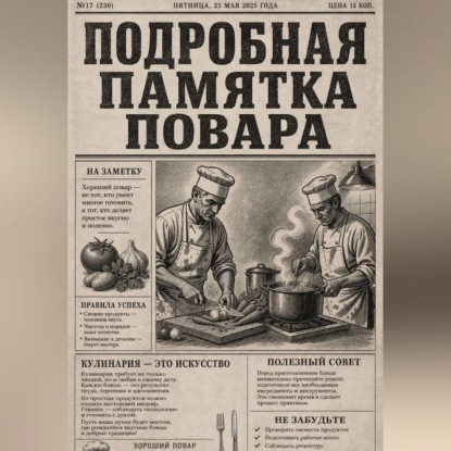 Скачать книгу Подробная памятка повара