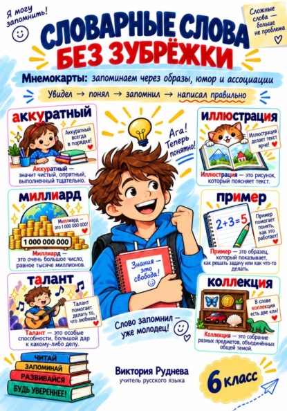 Словарные слова без зубрежки 6 класс