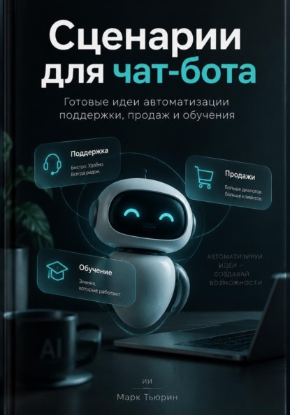 Скачать книгу Сценарии для чат-бота: Готовые идеи автоматизации поддержки, продаж и обучения
