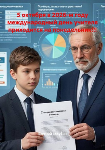 5 октября в 2026-м году международный день учителя приходится на понедельник!!!