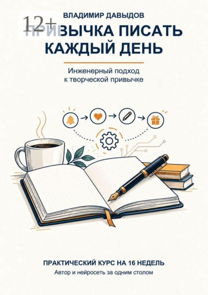 Привычка писать каждый день. Практический курс на 16 недель. Автор и нейросеть за одним столом