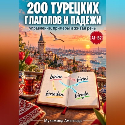 Скачать книгу 200 турецких глаголов и падежи: управление, примеры и живая речь