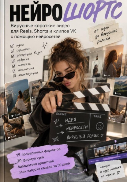 Скачать книгу НЕЙРОШОРТС. Вирусные короткие видео для Reels, Shorts и клипов VK с помощью нейросетей