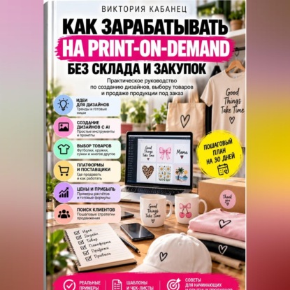 Скачать книгу Как зарабатывать на Print-on-Demand без склада и закупок
