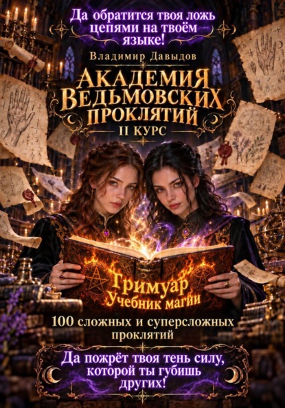 Академия Ведьмовских проклятий. Второй курс. Гримуар учебник магии. 100 сложных и суперсложных проклятий