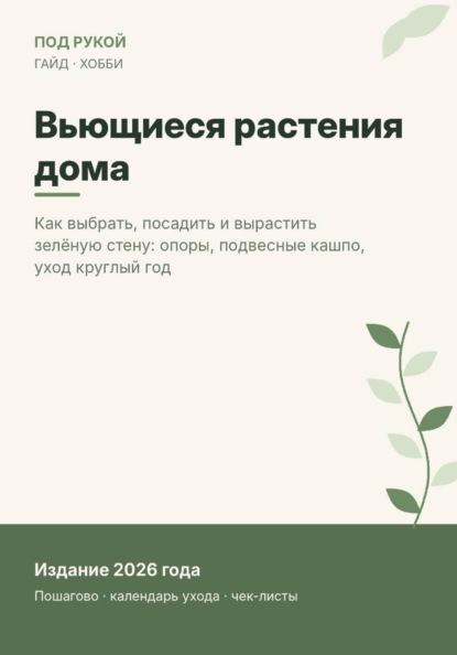 Вьющиеся растения дома / Вьющиеся растения дома. Выбор, кашпо, опоры, уход круглый год