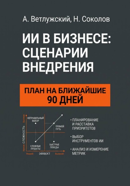 Скачать книгу ИИ в бизнесе: сценарии внедрения. План на ближайшие 90 дней: практическое руководство