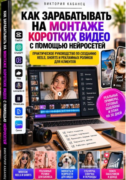 Скачать книгу Как зарабатывать на монтаже коротких видео с помощью нейросетей