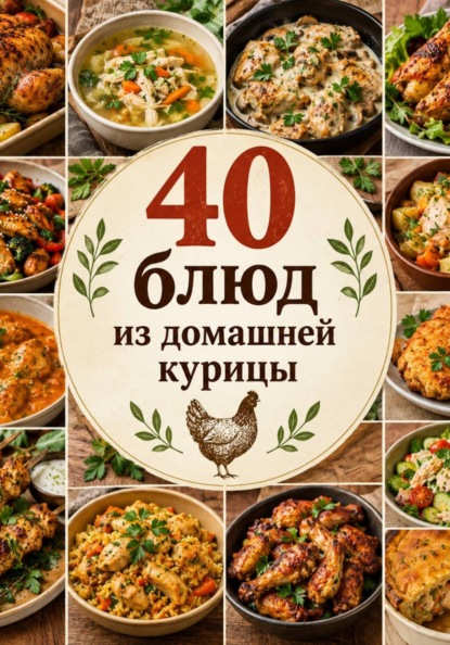 Скачать книгу 40 блюд из домашней курицы