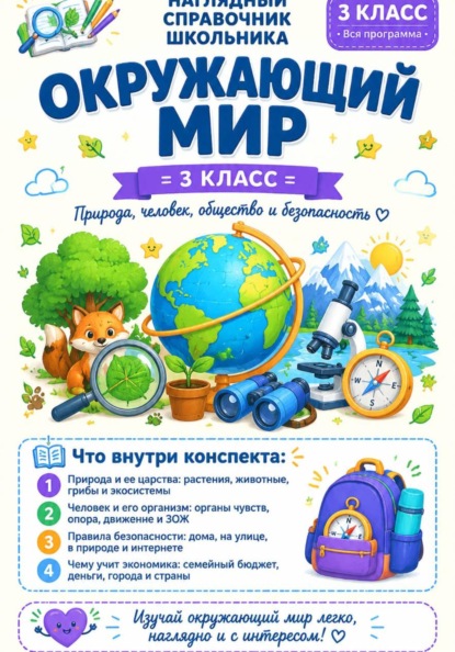 Скачать книгу Умные конспекты Окружающий мир 3 класс. Наглядные цифровые конспекты по всей программе