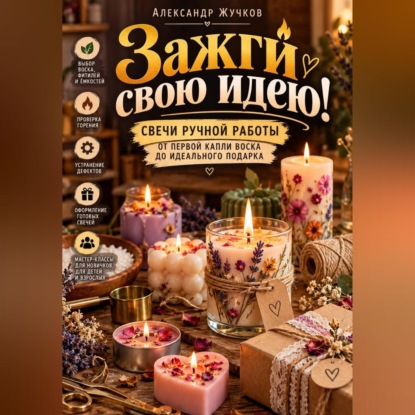 Скачать книгу Зажги свою идею! Свечи ручной работы от первой капли воска до идеального подарка
