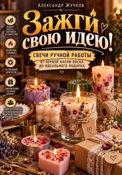 Скачать книгу Зажги свою идею! Свечи ручной работы от первой капли воска до идеального подарка