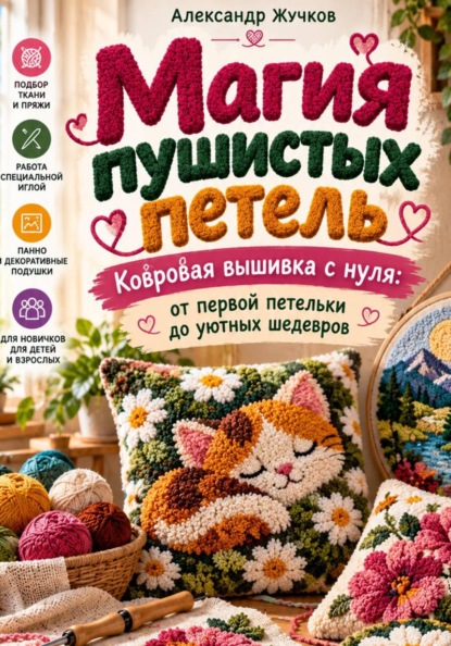 Магия пушистых петель. Ковровая вышивка с нуля: от первой петельки до уютных шедевров.