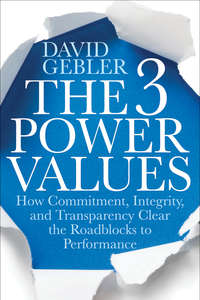 The 3 Power Values. How Commitment, Integrity, and Transparency Clear the Roadblocks to Performance