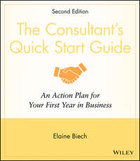 The Consultant's Quick Start Guide. An Action Planfor Your First Year in Business