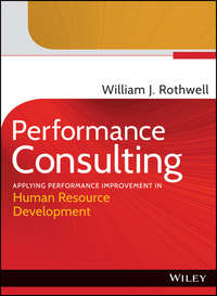 Performance Consulting. Applying Performance Improvement in Human Resource Development