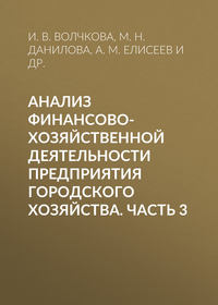 Анализ финансово-хозяйственной деятельности предприятия городского хозяйства. Часть 3