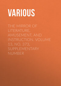 The Mirror of Literature, Amusement, and Instruction. Volume 13, No. 373, Supplementary Number