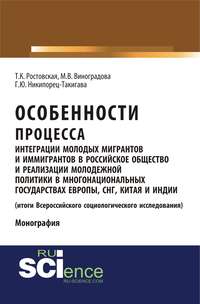 Особенности процесса интеграции молодых мигрантов и иммигрантов в российское общество и реализации молодежной политики в многонациональных государствах Европы, СНГ, Китая и Индии (итоги Всероссийского социологического исследования)