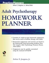 Adult Psychotherapy Homework Planner