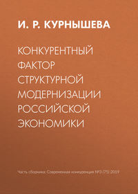 Конкурентный фактор структурной модернизации российской экономики