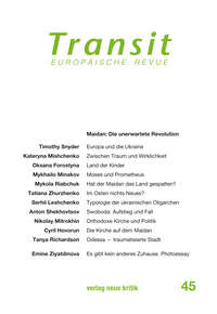Transit 45. Europäische Revue