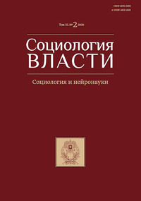 Социология власти. Социология и нейронауки. Том 32. №2 2020