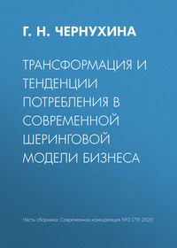 Трансформация и тенденции потребления в современной шеринговой модели бизнеса