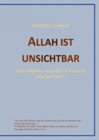 Allah ist unsichtbar