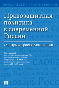 Правозащитная политика в современной России. Словарь и проект Концепции