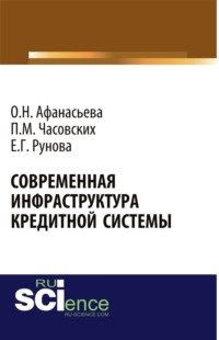 Современная инфраструктура кредитной системы. (Бакалавриат, Магистратура). Монография.