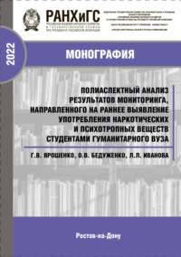 Полиаспектный анализ результатов мониторинга, направленного на раннее выявление употребления наркотических и психотропных веществ студентами гуманитарного вуза