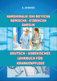 Hamshiralik ishi bo'yicha nemischa – o'zbekcha darslik