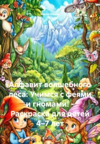 Алфавит волшебного леса: Учимся с феями и гномами! – Раскраска для детей 4–7 лет
