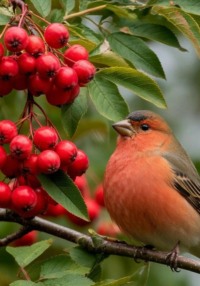 Оставь рябину птицам