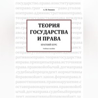 ТЕОРИЯ ГОСУДАРСТВА И ПРАВА Краткий курс