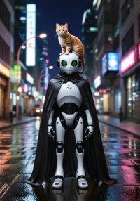 Смешные истории про робота и кота