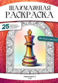 Шахматная раскраска антистресс для детей и взрослых