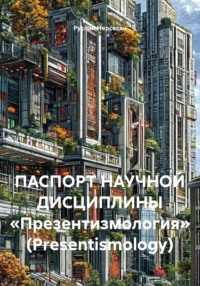 ПАСПОРТ НАУЧНОЙ ДИСЦИПЛИНЫ «Презентизмология» (Presentismology)