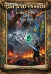The cat and the parrot part 2. World of dinosaurus. Written by: 10 years old author from Kazakhstan Linar Serik