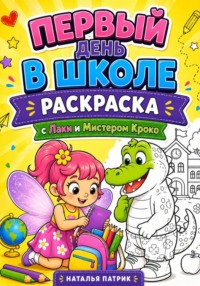 Первый день в Школе с Лаки и мистером Кроко. Раскраска